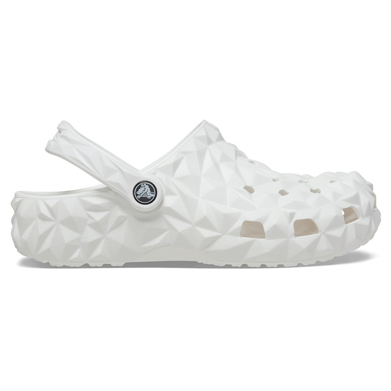 Crocs Womens Classic Geometric Clogs White