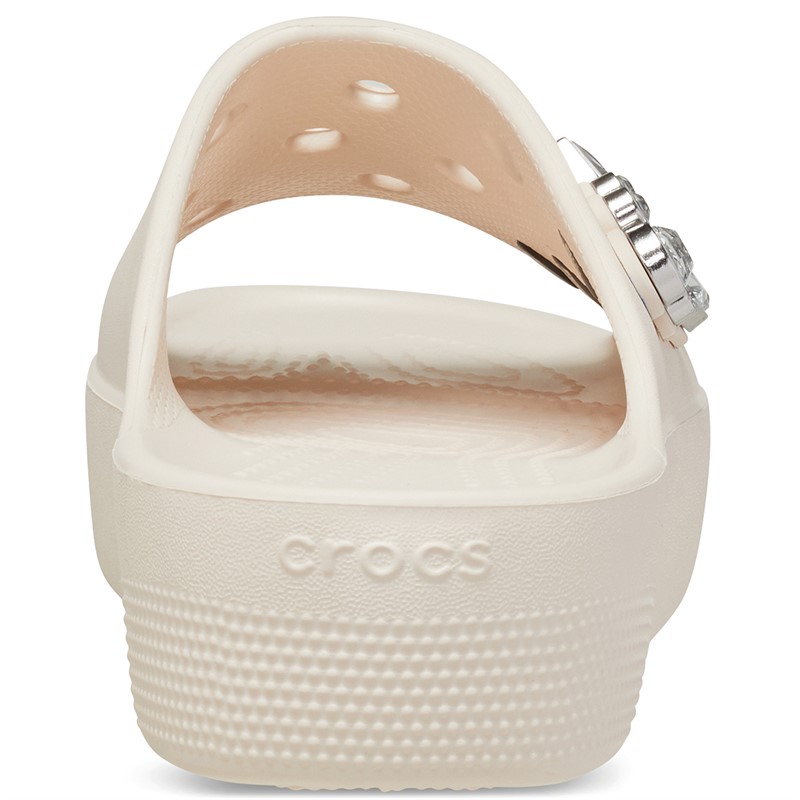 Crocs Womens Classic Tiara Platform Sliders Dew