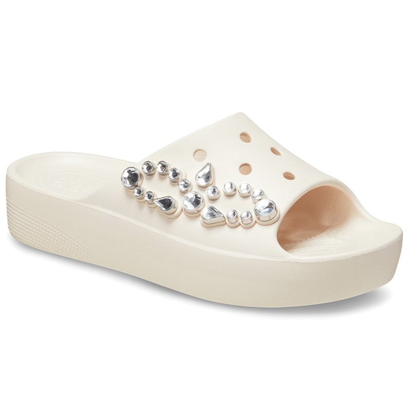 Crocs Womens Classic Tiara Platform Sliders Dew