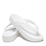Crocs Womens Classic Platform Flip Flops White