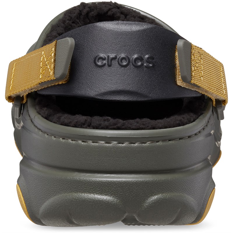 Crocs All Terain Fur Lined Clogs Dusty Olive