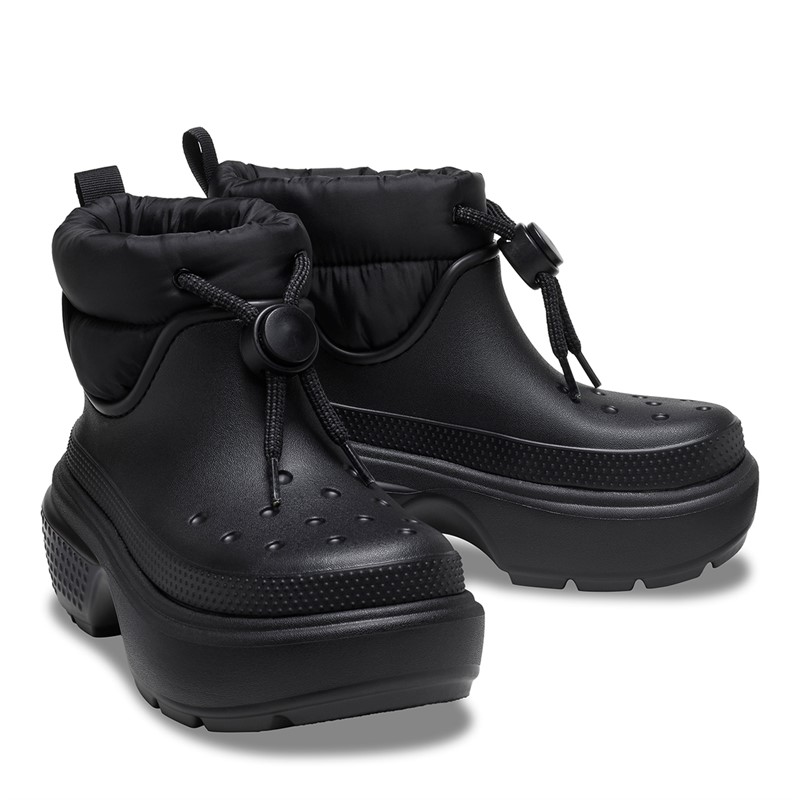 Crocs Womens Stomp Puff Boots Black