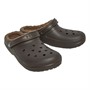 Crocs Mens Classic Fur Lined Clogs Espresso/Walnut