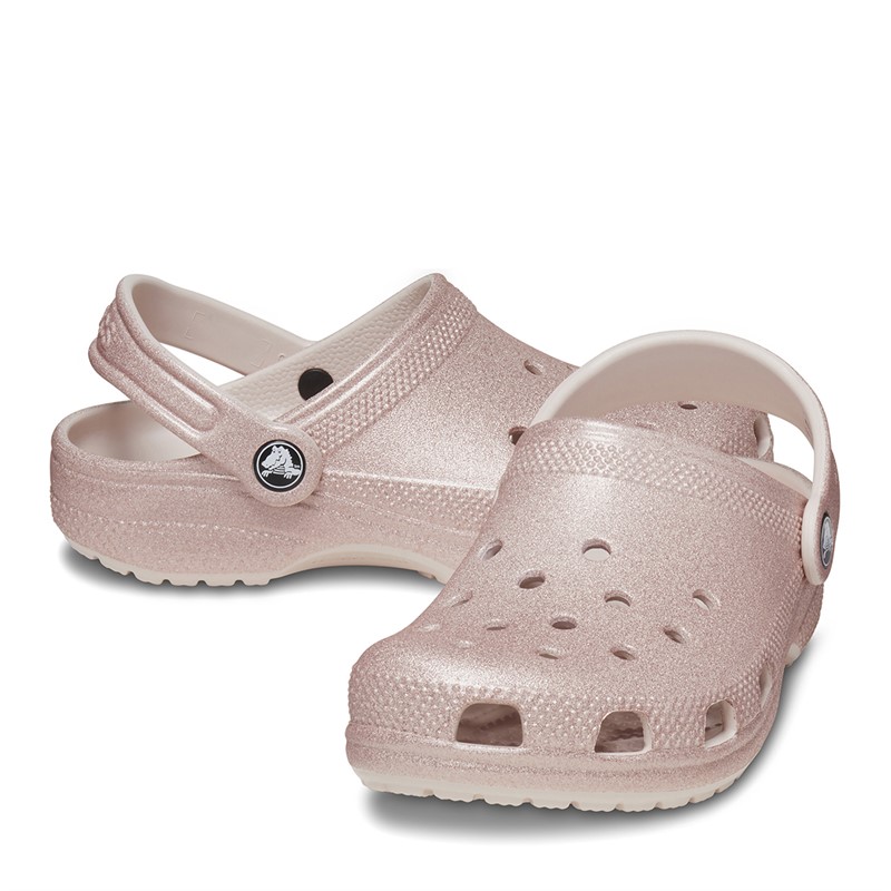 Crocs Infant Classic Glitter Clogs Quartz Glitter