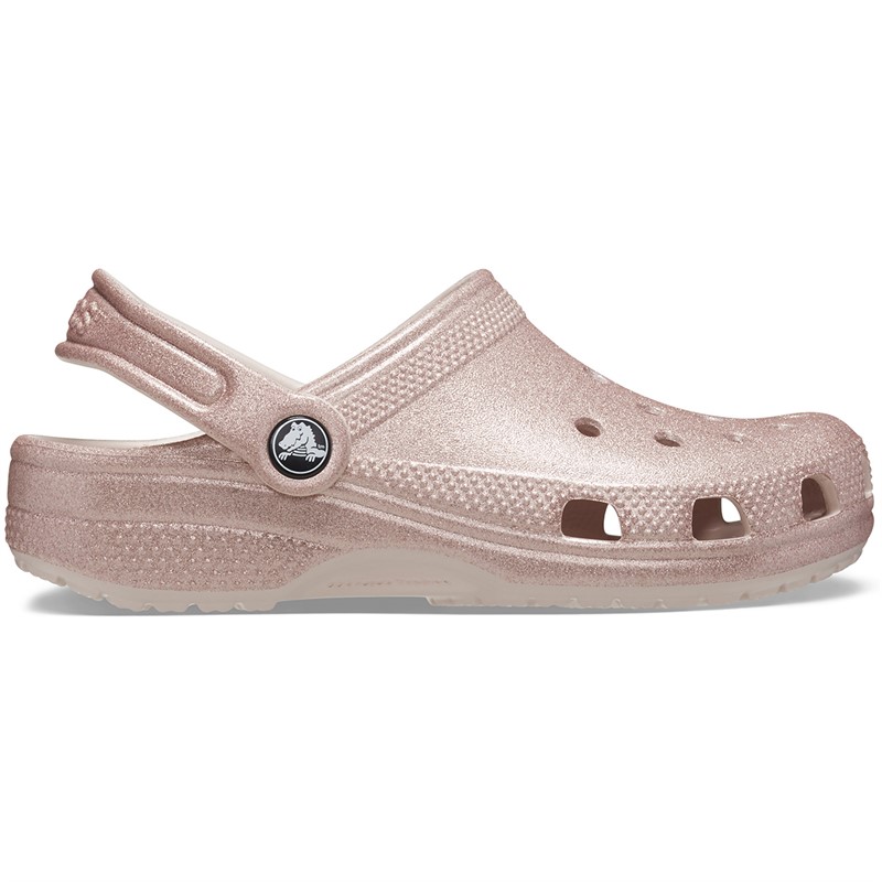 Crocs Infant Classic Glitter Clogs Quartz Glitter