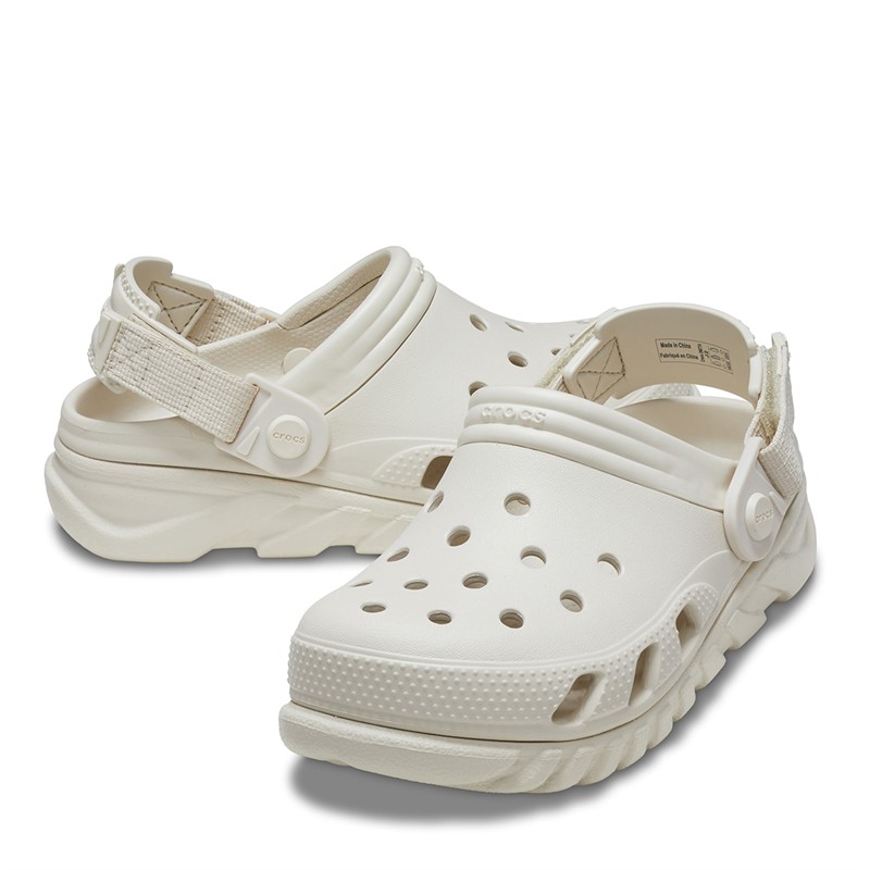 Crocs Junior Duet Max II Clogs Stucco White