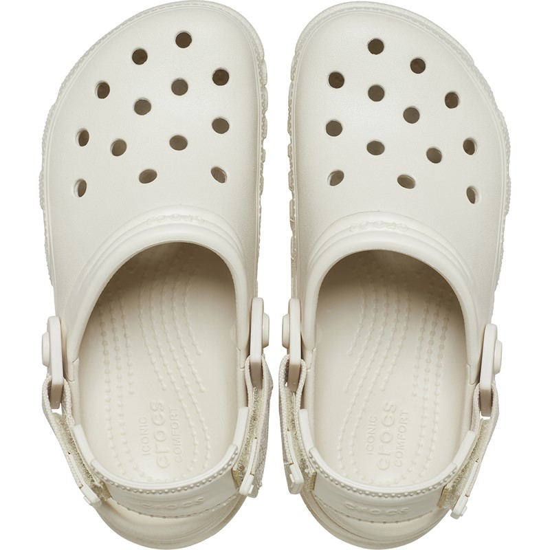 Crocs Junior Duet Max II Clogs Stucco White