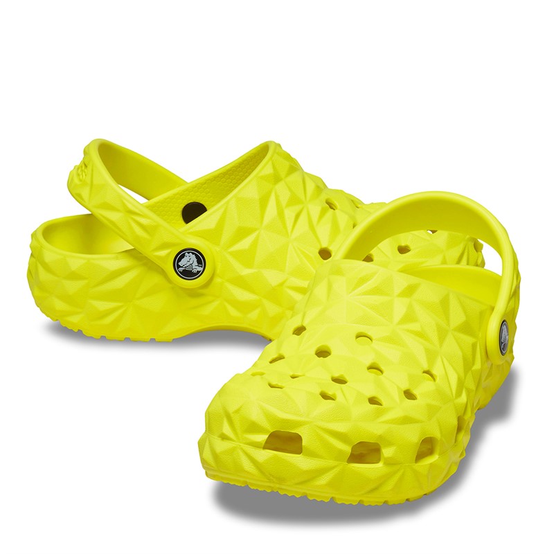 Crocs Junior Classic Geometric Clogs Acidity