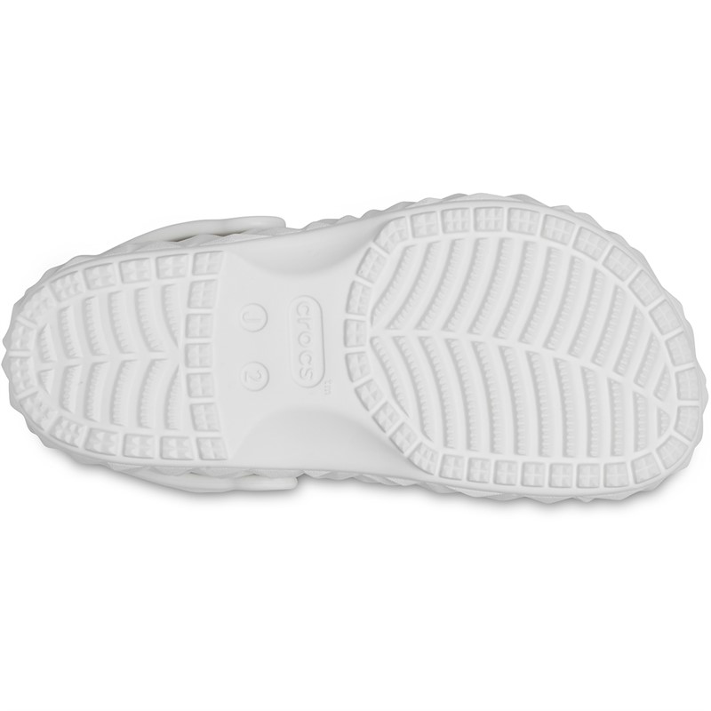 Crocs Junior Classic Geometric Clogs White