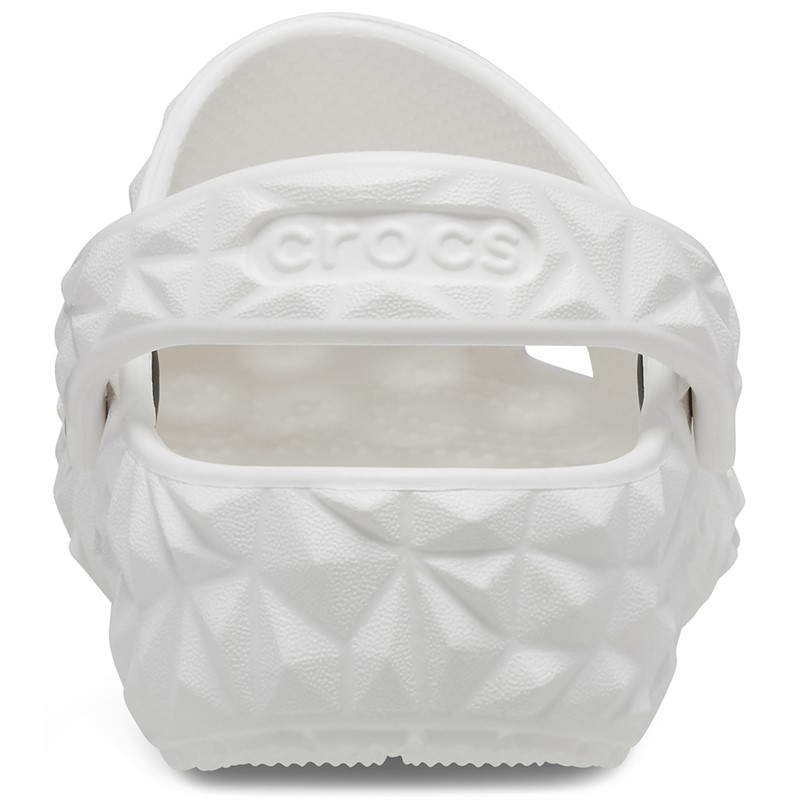 Crocs Junior Classic Geometric Clogs White