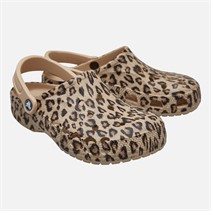 Crocs Damen Damen Baya Saisonales Bedruckter Clog Gold/Leopard