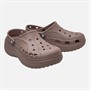 Crocs Damen Baya Plateau Clogs Truffle