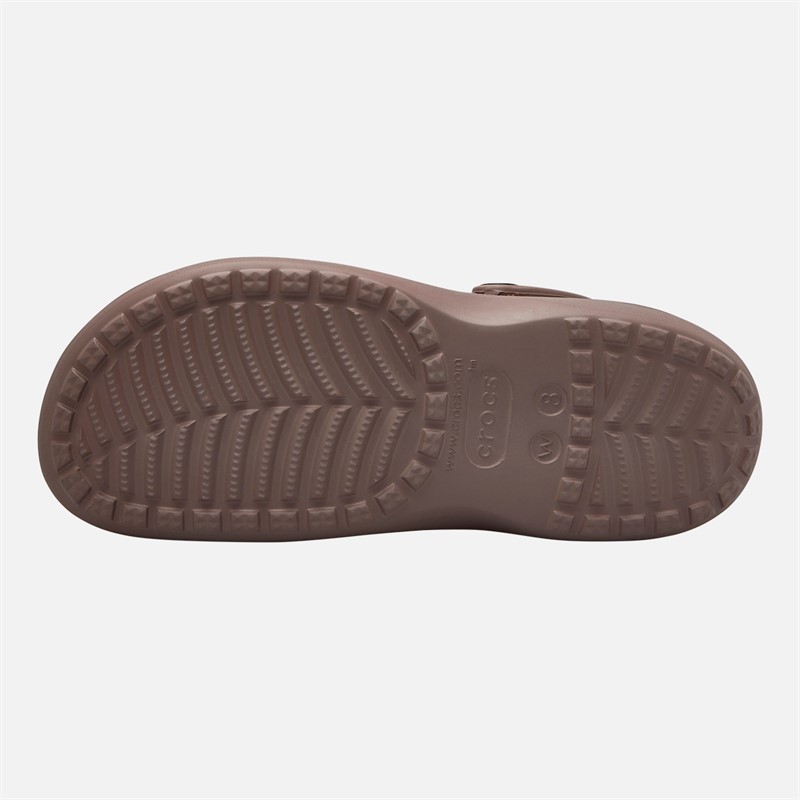 Crocs Damen Baya Plateau Clogs Truffle