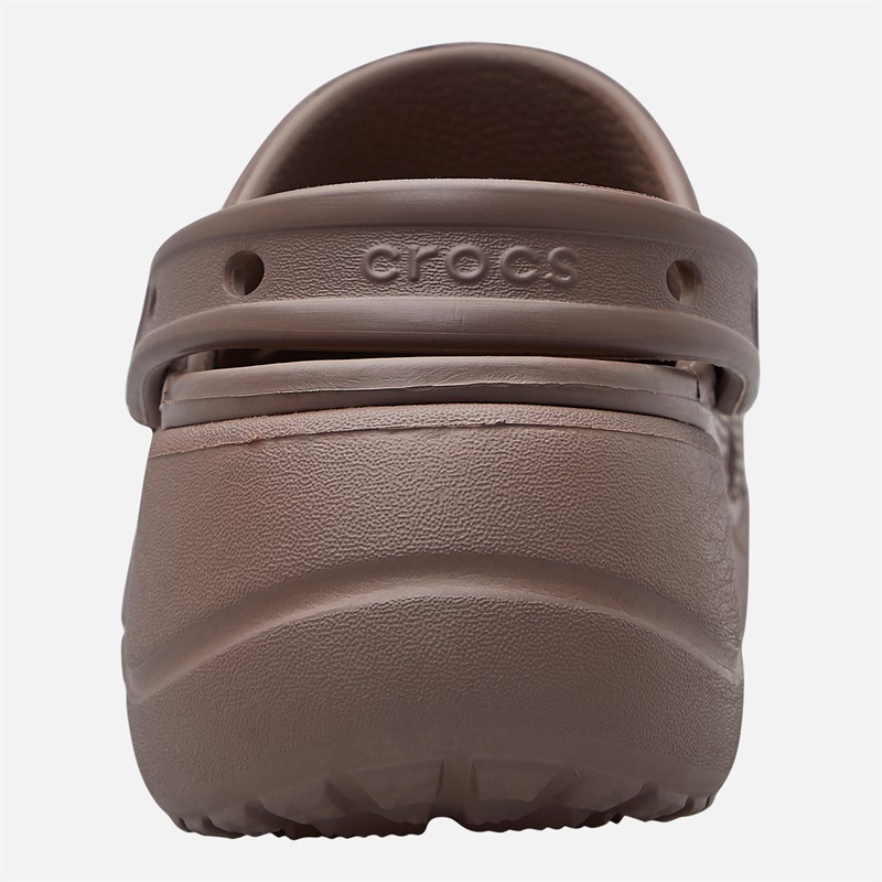 Crocs Damen Baya Plateau Clogs Truffle
