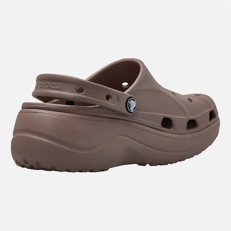 Crocs Damen Baya Plateau Clogs Truffle