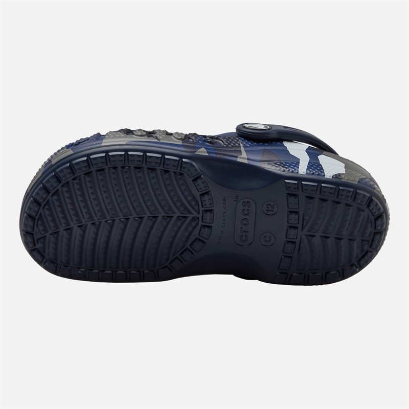 Crocs Junge Baya Saisonale Druck Clogs Navy Multi