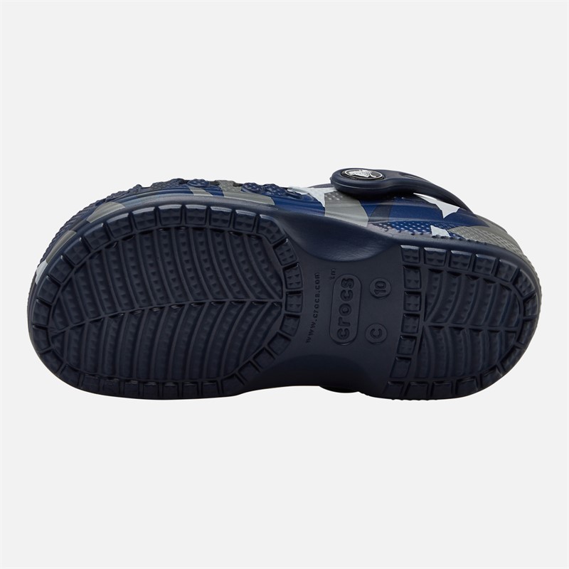 Crocs Junge Baya Saisonale Druck Clogs Navy Multi