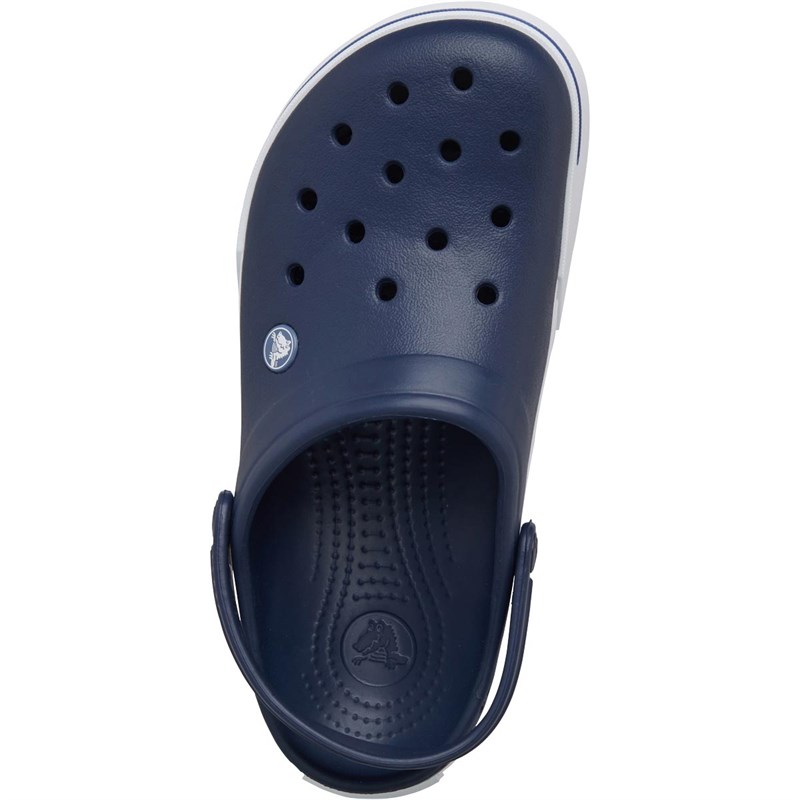 crocband navy blue clogs