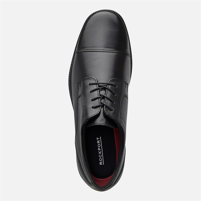 Rockport Mens Clifford Toe Cap Shoes Black