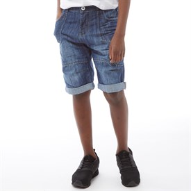 Ripstop Jongens Mintons Denim Utility Short Blauw ripstop kopen in de aanbieding