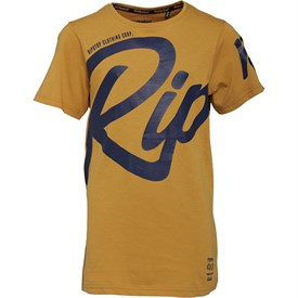 Ripstop Jongens Lakewell T Shirt Mosterdgeel ripstop kopen in de aanbieding
