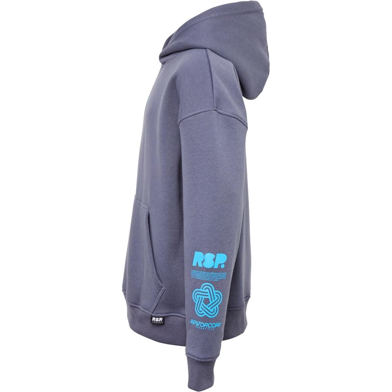 Ripstop Junior Cremere Bluza z Kapturem Niebiesko-Szary