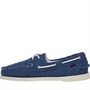 Sebago Mens Docksides Portland Zen Canvas Deck Shoes Shocks Blue True