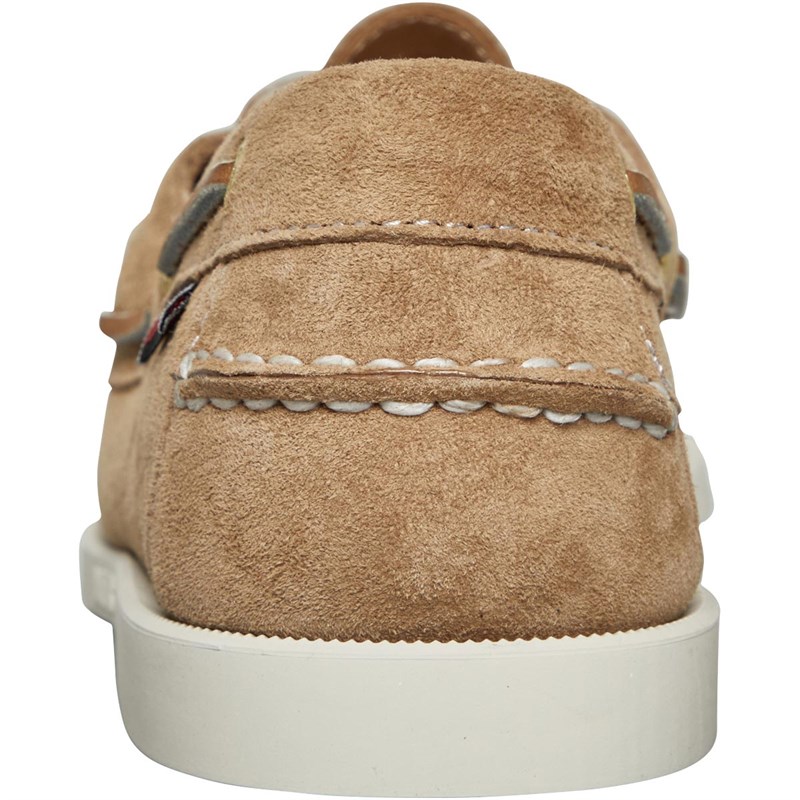 Sebago Męskie Docksides Portland Buty Żeglarskie Beżowy