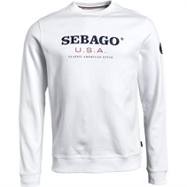 Sebago Herre Port Sweatshirts Hvid