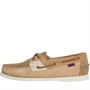 Sebago Mens Rossisland Jib Shadow Deck Shoes Beige Tones
