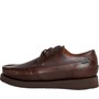 Sebago Mens Makwa Lea Deck Shoes Total Dark Brown