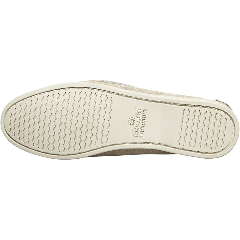 Sebago Womens Jacqueline Suede Deck Shoes Brown Taupe