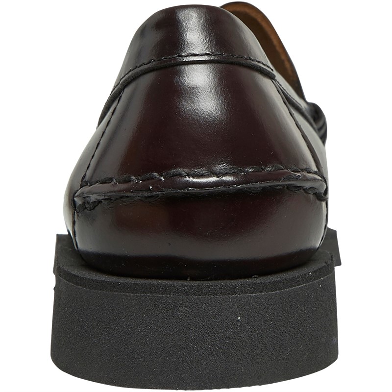 Sebago Mens Dan Polaris Loafers Brown Burgundy