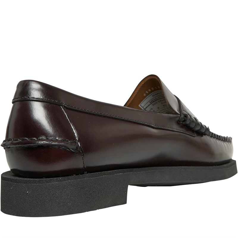 Sebago Mens Dan Polaris Loafers Brown Burgundy