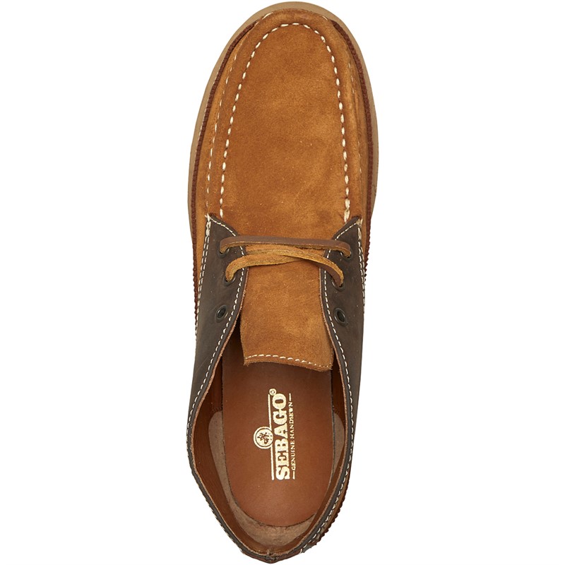 Sebago Mens Miwak Chukka Boots Brown/Dark Brown