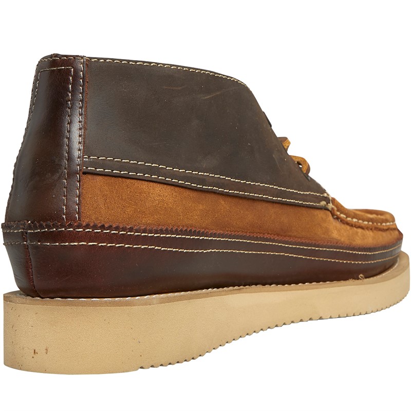 Sebago Mens Miwak Chukka Boots Brown/Dark Brown