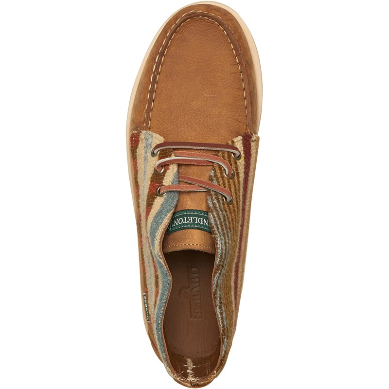 Sebago Mens Tatanka 2021 CH Pendleton Chukka Boots Brown Tan/Beige/Light Blue