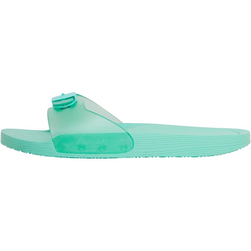 Scholl Womens Pop Sliders Aquamarine