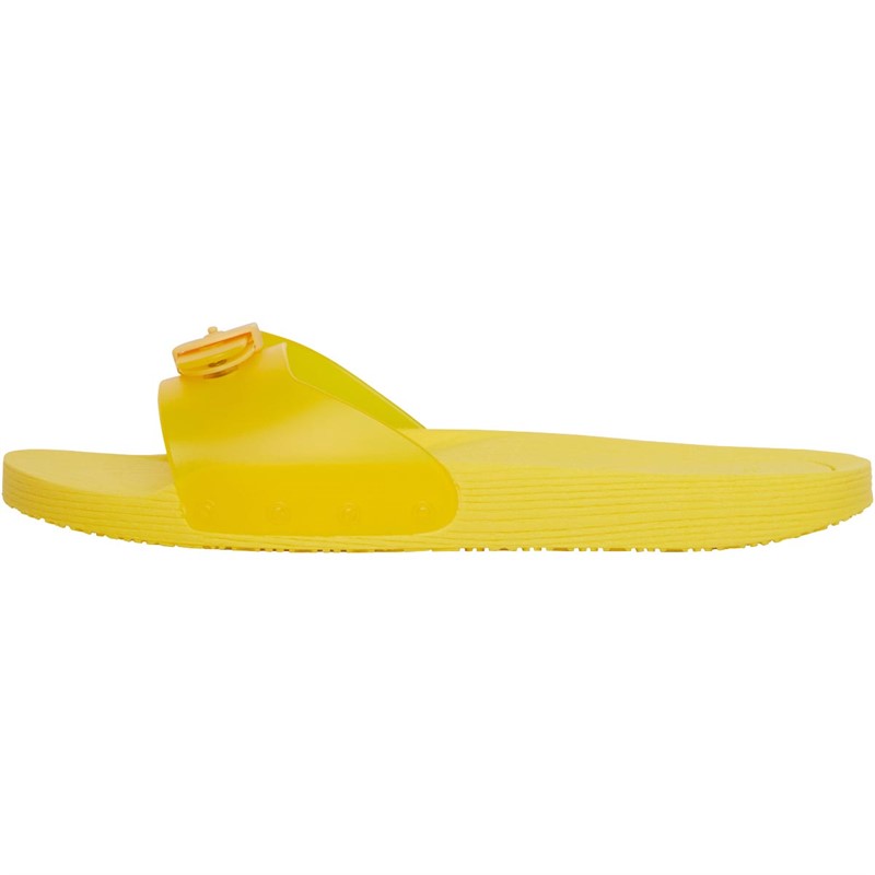 Scholl Womens Pop Sliders Yellow