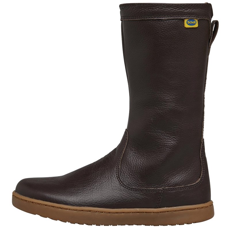 scholl leather boots