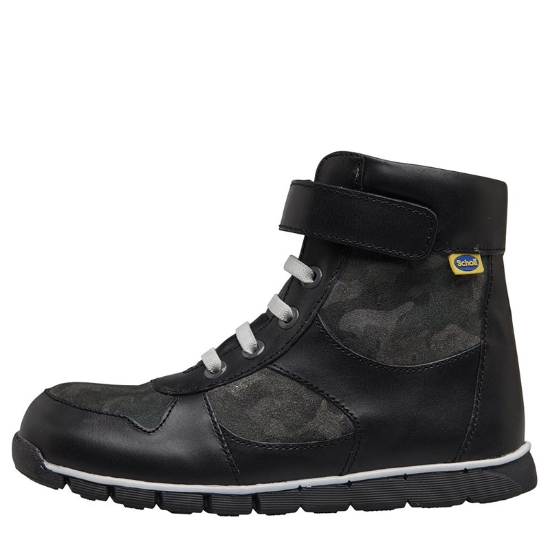 scholl leather boots