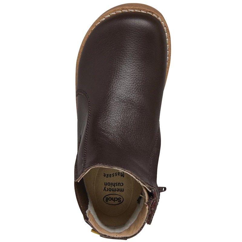scholl leather boots