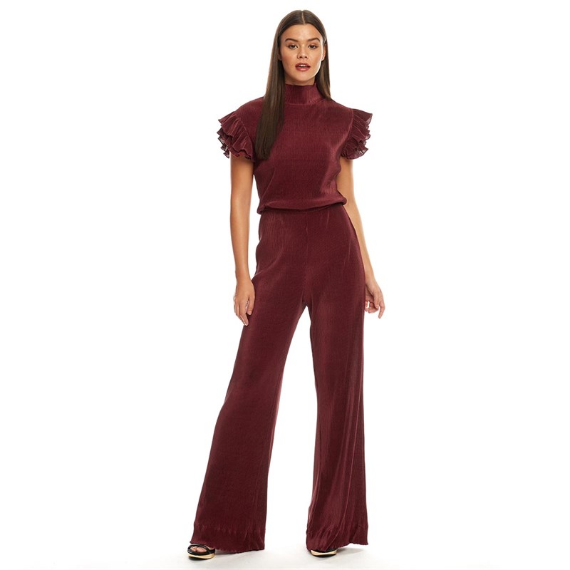 maroon jumpsuit womens
