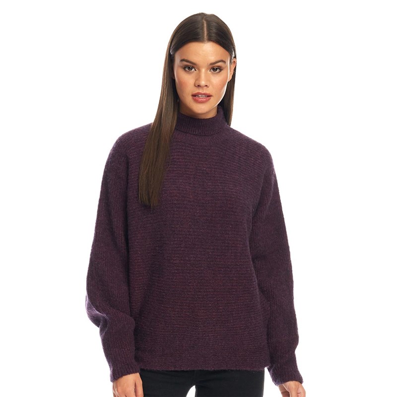 Buy SUNSHINE SOUL Womens Batwing Jumper Purple Marl