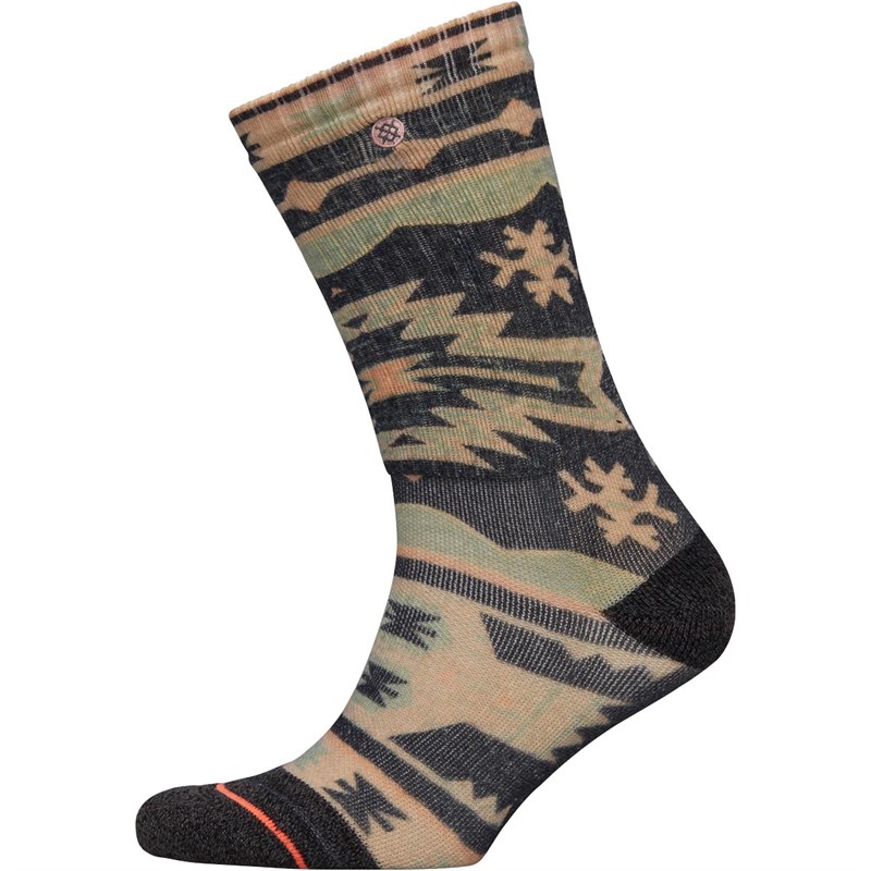 Image of STANCE Womens Malheur Cushioned Outdoor Crew Socks Blue/Grey/Pink/Mint