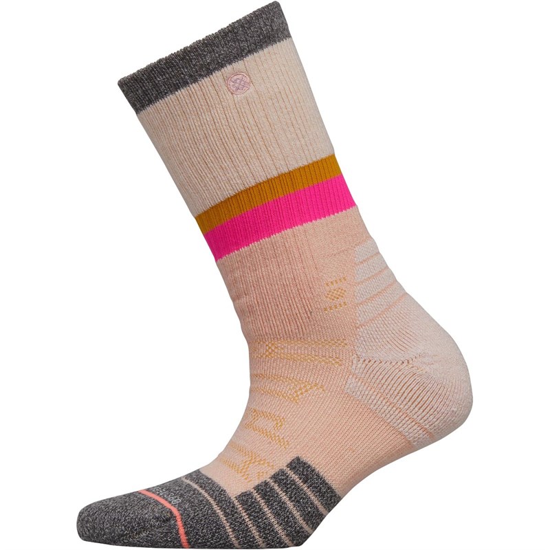 Image of STANCE Womens Klamath Hike Cushioned Outdoor Crew Socks Lilac/Grey