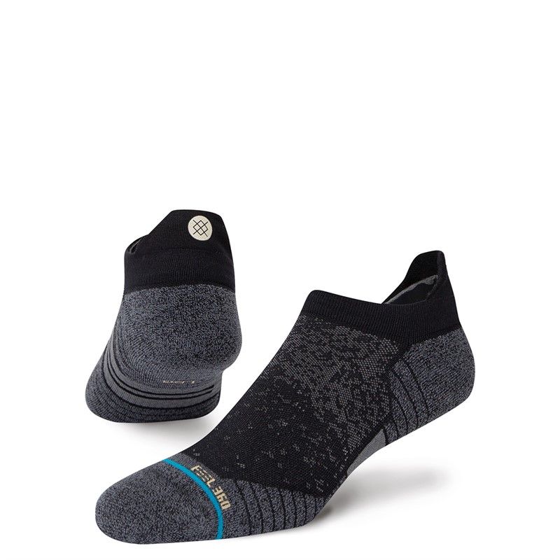 STANCE Cushioned Running Tab Socks Black