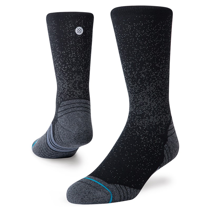 STANCE Cushioned Running Crew Socks Black