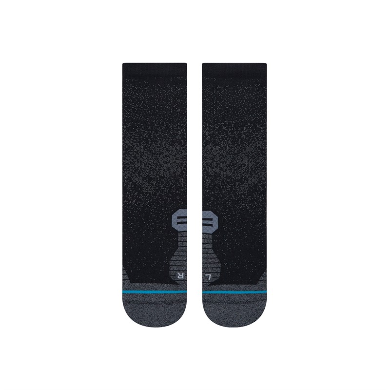 STANCE Cushioned Running Crew Socks Black