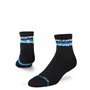 STANCE Distort Running Quarter Socks Black